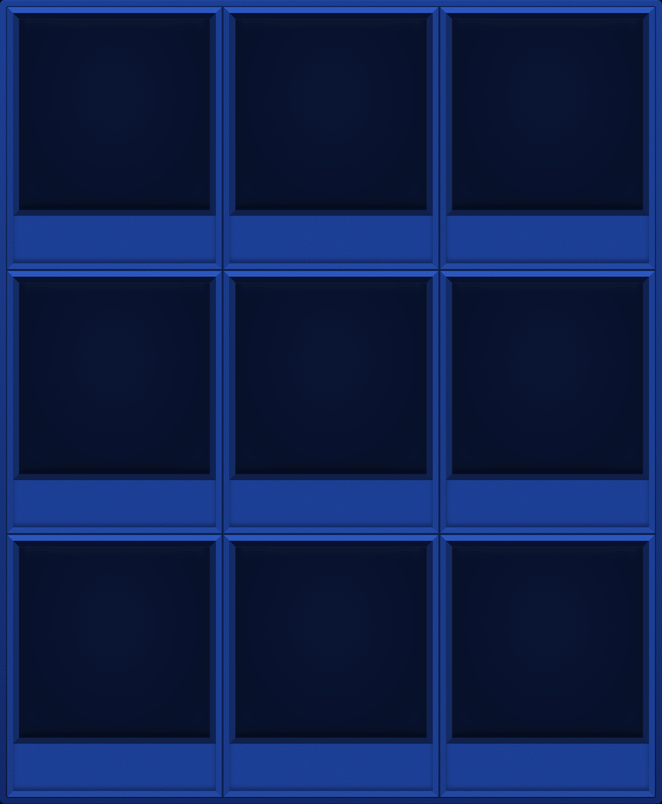 Blue Display Case (3x3)